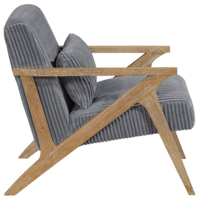 Homelegance® Chevron Gray/Brown Accent Chair-3