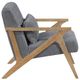 Homelegance® Chevron Gray/Brown Accent Chair-3