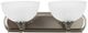 YHD Glacier Point Ivory Cloud/Satin Nickel 2-Light Vanity Lighting-4