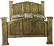 Vintage Furniture Mansion Paint King Panel Bed -0