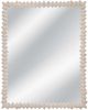 Bassett Mirror Churchill Distressed White Wash Wall Mirror-0