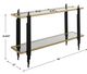 Uttermost® Empire Glass Top Console Table with Matte Black Base-2