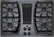 GE Profile™ 30" Black Built-In Gas Downdraft Cooktop-0