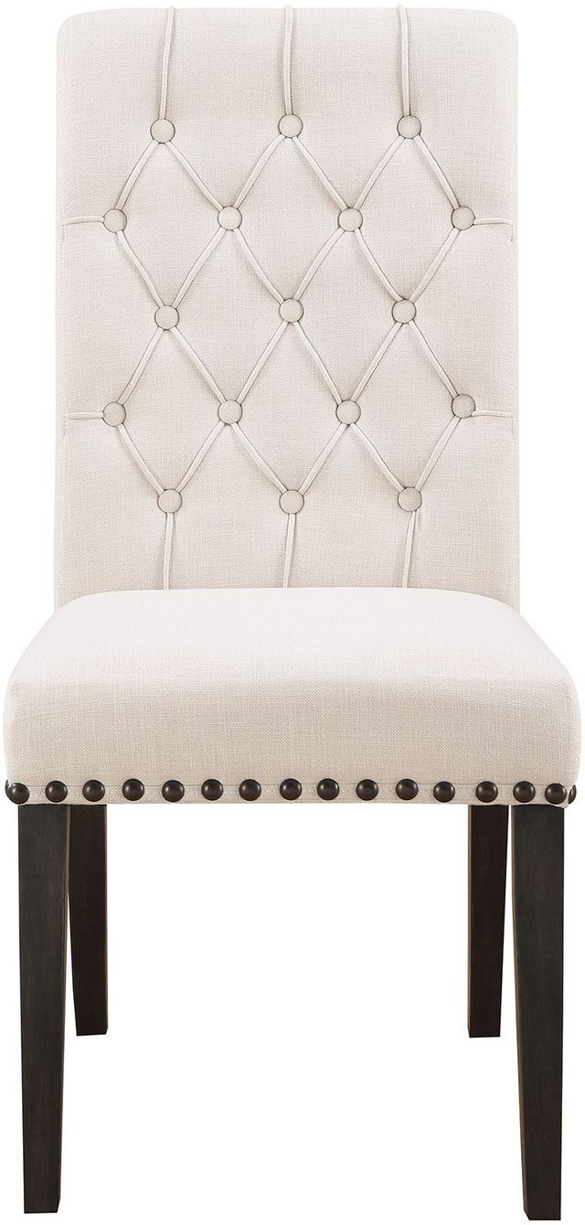 Coaster® Alana 2-Piece Beige/Smokey Black Side Chairs-1