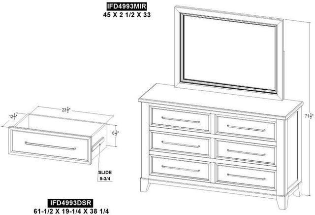 International Furniture Direct Stoa White Dresser-2