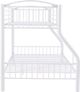 Powell® Heavy White Twin Over Full Bunk Bed-4