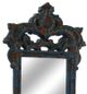 Crestview Collection Antique Wash 3 Dark Blue Wall Mirror-1