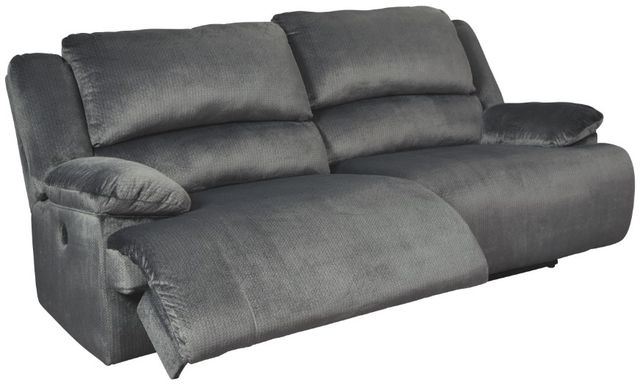Signature Design by Ashley® Clonmel 2-Piece Charcoal Living Room Set with Reclining Sofa-1