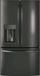 GE® 27.8 Cu. Ft. French Door Refrigerator-Black Stainless Steel-0