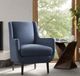 Jofran Inc. Theo Navy Accent Chair-1