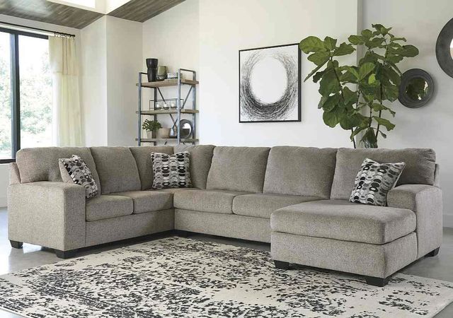 Signature Design by Ashley® Ballinasloe 3-Piece Platinum Right-Arm Facing Sectional and Chaise-1