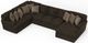 iAmerica Hercules Chocolate 3 Piece Sectional-3