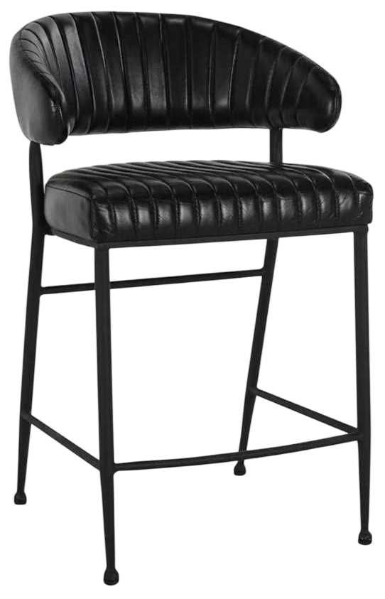 Classic Home Umbria Black/Midnight Raven 26" Counter Stool-0