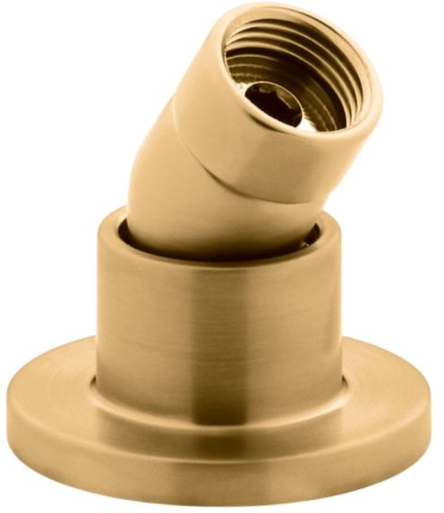 KOHLER® Stillness® Vibrant Brushed Moderne Brass Deck-Mount Handshower Holder with Hoses-0