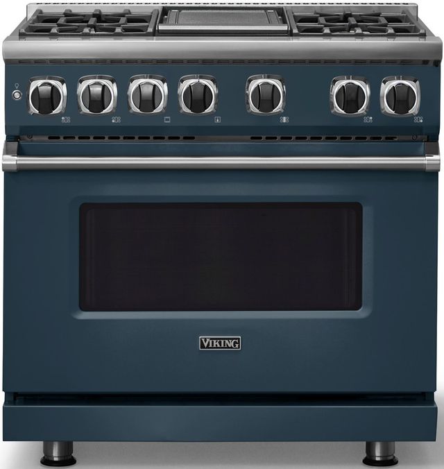 Viking® 7 Series 36" Squall Pro Style Dual Fuel Range with Griddle-2