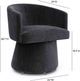TOV Furniture Kristen Black Rolling Desk Chair-2