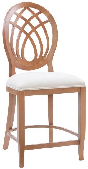 Linon Oakley 2-Piece Brown/Gray Upholstered Counter Stool Set-3