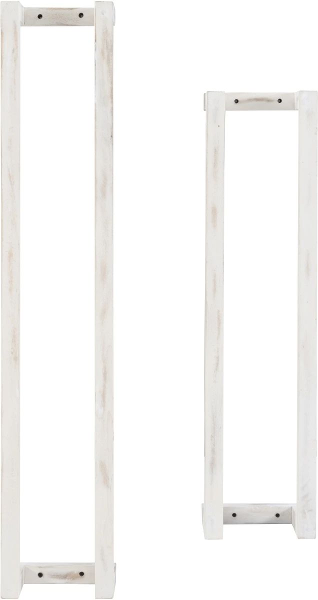 Powell® Troy 2-Piece White Towel Rack Set-3