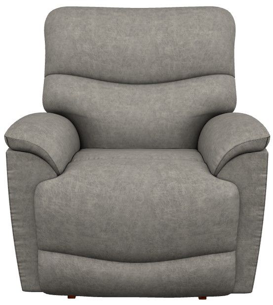 La-Z-Boy® Trouper Charcoal Power Rocking Recliner with Headrest and Lumbar-1
