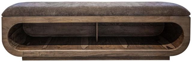 International Furniture Direct Balam Brown Storage Bench-3
