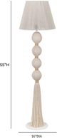 TOV Furniture Samba White Cotton Floor Lamp-2