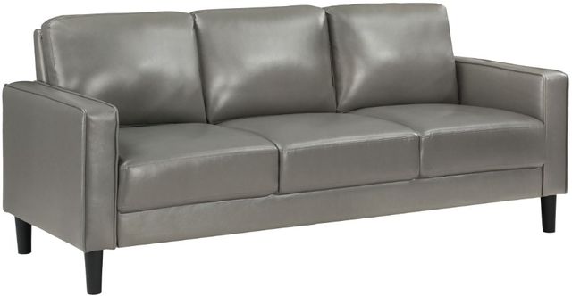 Coaster® Ruth Gray Upholstered Track Arm Sofa-0