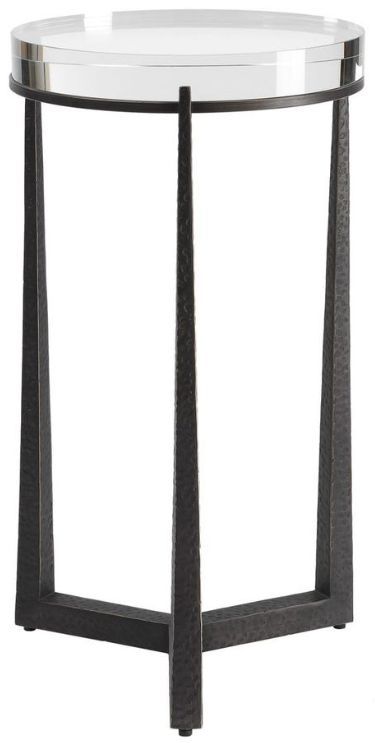 Uttermost® Midas Dark Bronze Round Accent Table-0