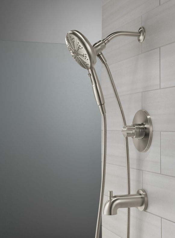 Delta Nicoli® Monitor® 14 Series Stainless Tub and Shower with SureDock® Hand Shower-1