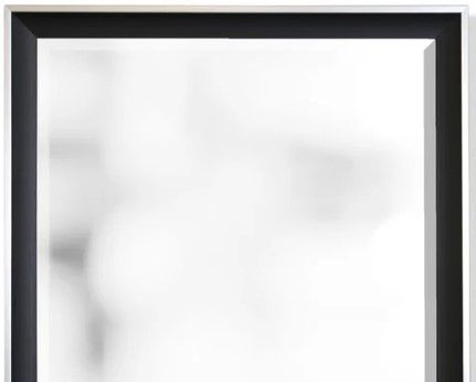 Stylecraft Black/Silver Beveled Framed Wall Mirror-1