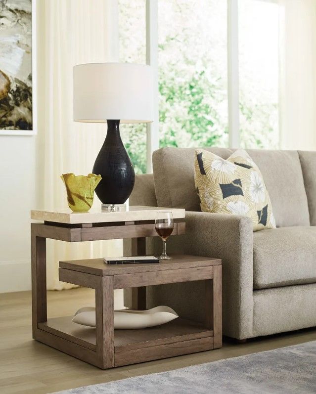 Hammary® Nash Sandy Beige/Brown End Table-1