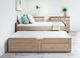 Mako Wood Furniture Youth Collection Pine Twin Panel Bed with Trundle-5