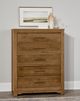 LM Co Home By Vaughan-Bassett Crafted Cherry by Ben & Erin Napier Medium Cherry 5-Drawer Chest-1