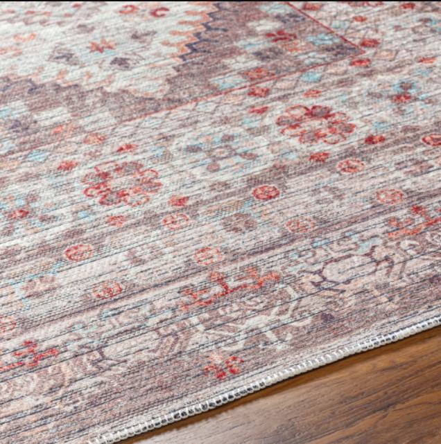 Surya Nolita Dark Brown/Red 4'x6' Area Rug | Tucker's