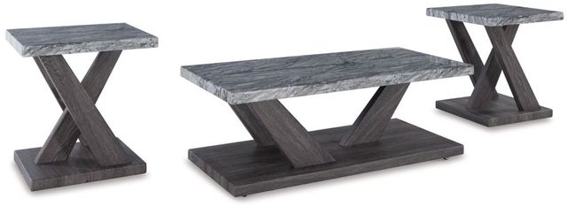 Signature Design by Ashley® Bensonale 3-Piece Brown/Gray Table Set-0