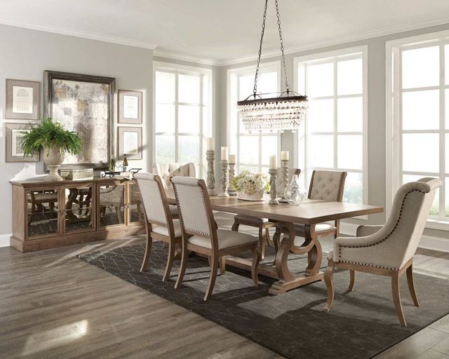 Coaster® Brockway 2-Piece Cream/Barley Brown Side Chairs-2