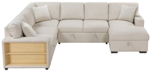 Homelegance® Pompano 4-Piece Beige Right-Arm Facing Sectional and Chaise-2