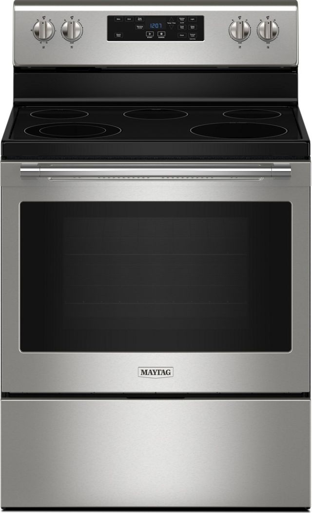 Maytag® 30" Fingerprint Resistant Stainless Steel Freestanding Electric Range -0