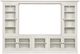 Hammary® Structures White Quintuple Display Entertainment with Display Piers-0