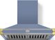 La Cornue CornuFé 90 AlberTine 36" Provence Blue Wall Mounted Chimney Hood-0