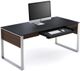 BDI Sequel® 6021 Executive Desk-Chocolate Stained Walnut-1