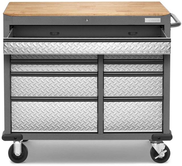 Gladiator® 41" Hammered Granite 9-Drawer Mobile Tool Workbench-0