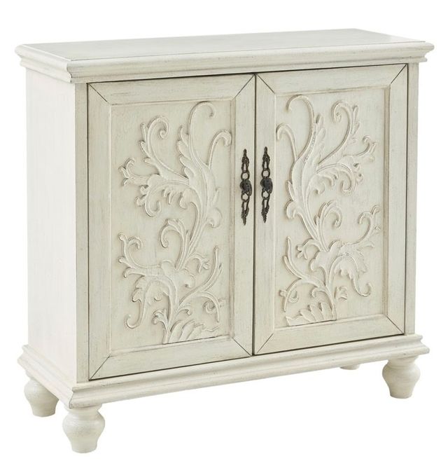 Olliix by Madison Park Cream Driscoll 2-Door Cabinet-0