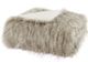 Olliix by Madison Park Edina 1 Natural Faux Fur Throw-0