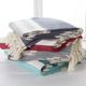 Surya Troy Charcoal 50"x70" Throw Blanket-4