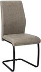 Monarch Specialties Inc. 2-Piece Taupe Side Chair Set with Black Metal Bases-0