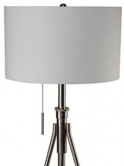 Furniture of America® Zaya Brushed Steel Table Lamp-1