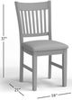 Jofran Inc. Rustic Shores Beige/Stone Desk Chair-1
