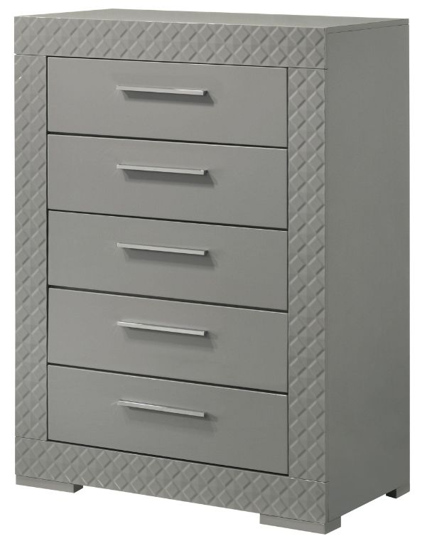 Coaster® Ives Gray High Gloss Chest-2