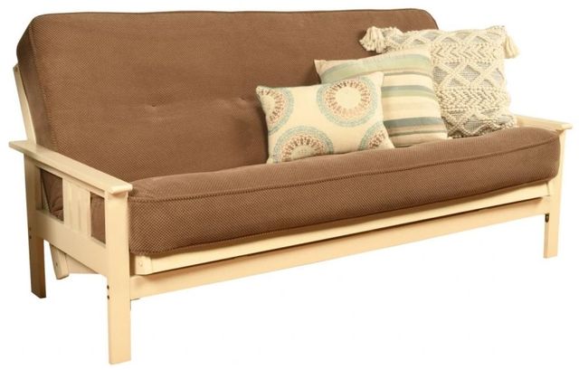 Kodiak Furniture Monterey Marmont Mocha/Antique White Full Futon with Mattress-0