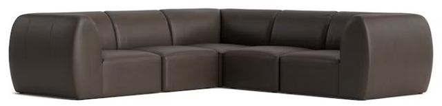 Bassett® Furniture Customizable Clyde 5-Piece Leather Modular L-Shaped Sectional-0